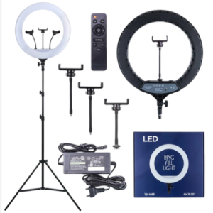 46 cm LED Ring Light with Tripod 60W bi-color 3200K-5600K Kinam Online Pvt. Ltd.