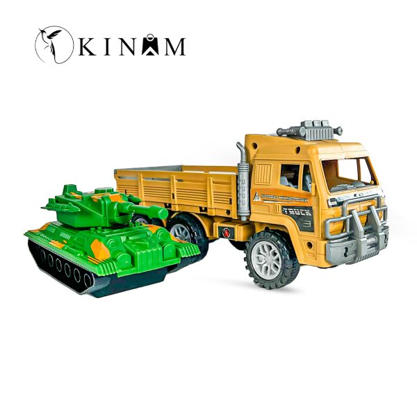 Toy truck and tank set for kids
