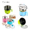 stainless steel electric cooker with steamer basket