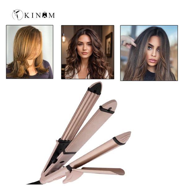 Geemy GM-2962 straightener ceramic plate close view
