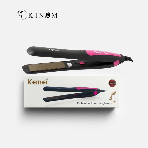 Kemei KM-328 Professional Hair Straightener ceramic plates