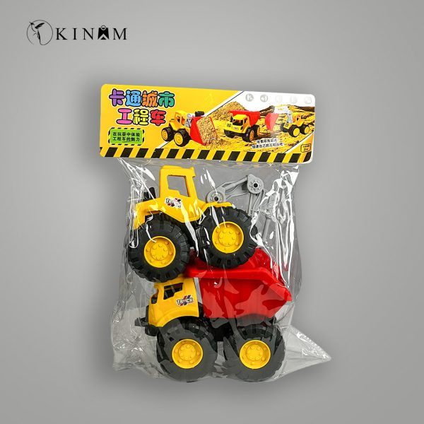 excavator and truck toy set for kids construction play