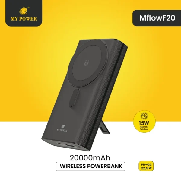MY Power Mflow F20 20000mAh Fast Charging Powerbank – Available at Kinam Online Pvt. Ltd.