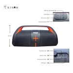 Armor Bass 450 portable Bluetooth speaker showing control buttons and input ports including TF card, USB, Type-C, and AUX.